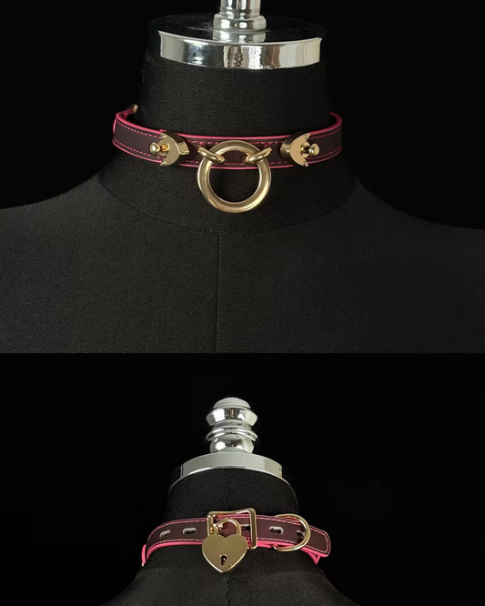 EVERGLIMP — Color-Changing O-Ring Choker (Black to Red, Gold)