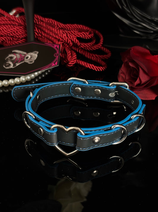 EVERGLIMP — Heart Thermochromic Choker Black to Blue