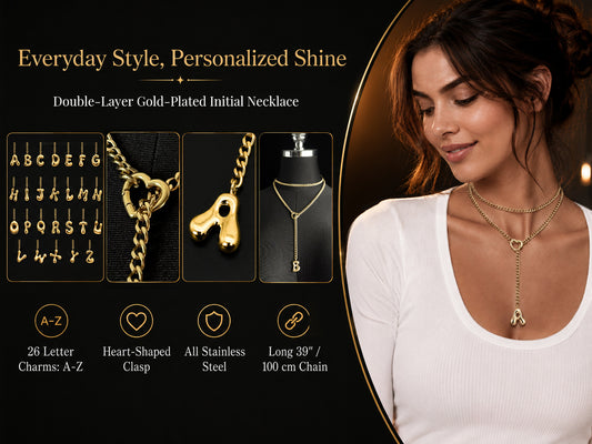 EVERGLIMP — 18K gold Plated Initial Necklace