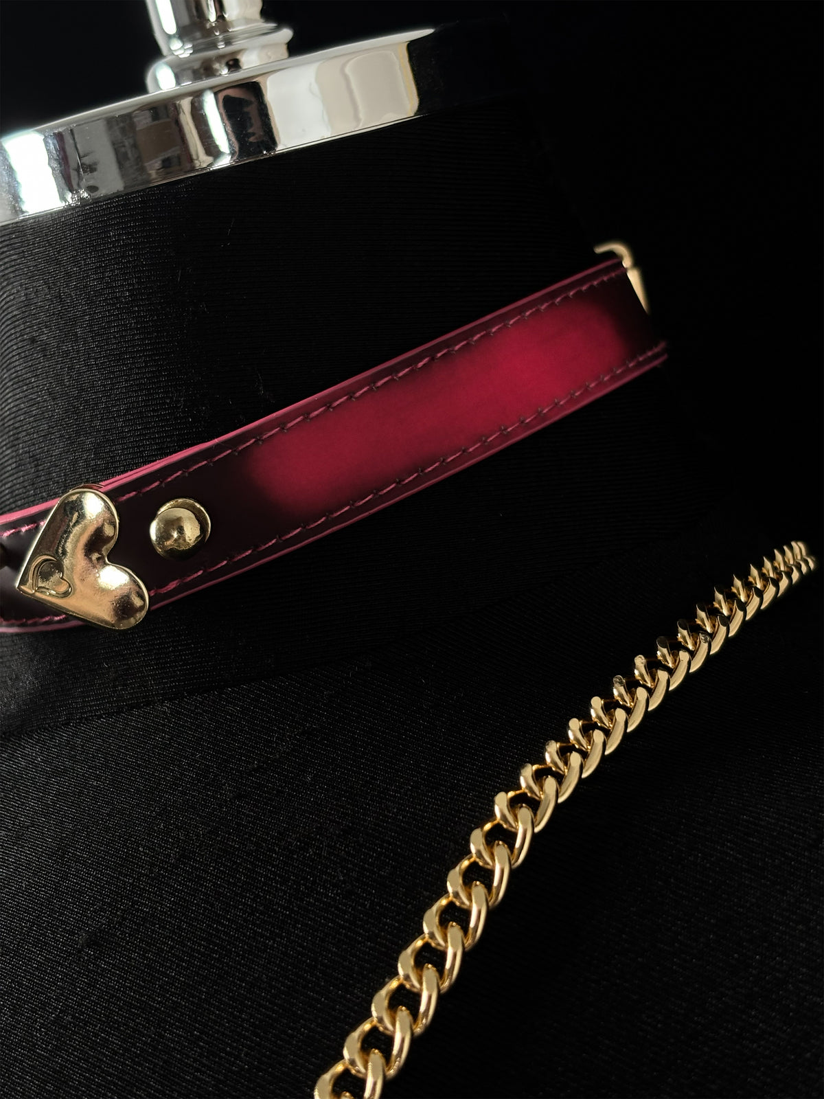 EVERGLIMP — “Heart” — Three Strips of Leather Turn from Black to Red