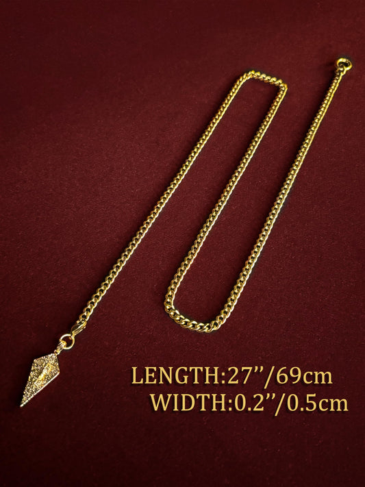 EVERGLIMP — 18K Gold Plated Knight's Shield Necklace
