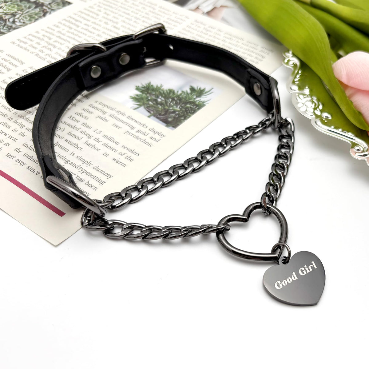 EVERGLIMP — Adjustable PU Necklace Customizable Letters