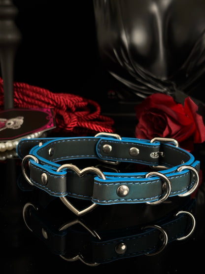 EVERGLIMP — Heart Thermochromic Choker Black to Blue