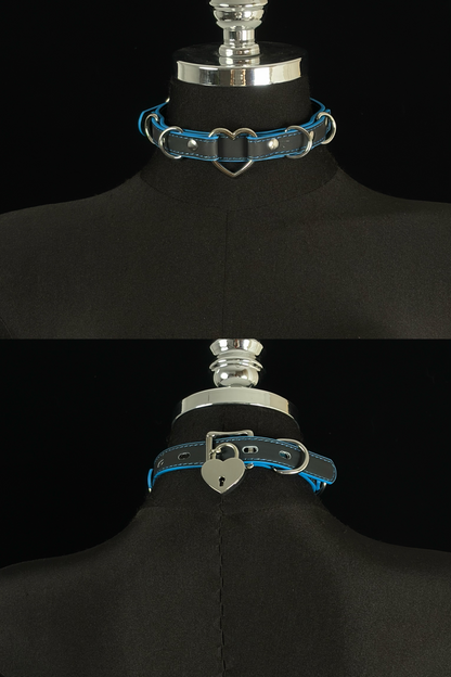 EVERGLIMP — Heart Thermochromic Choker Black to Blue