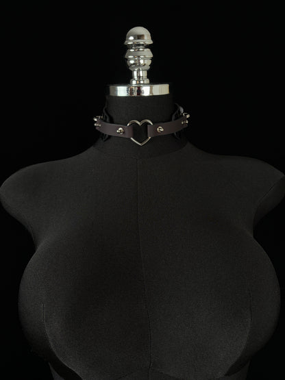 EVERGLIMP —  Crocodile Leather Choker- Black to Red