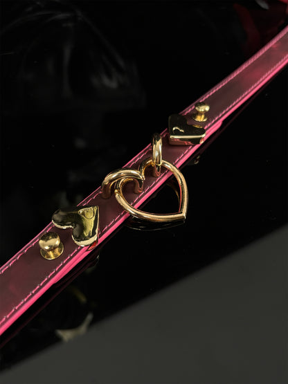 EVERGLIMP — “Heart” — Three Strips of Leather Turn from Black to Red