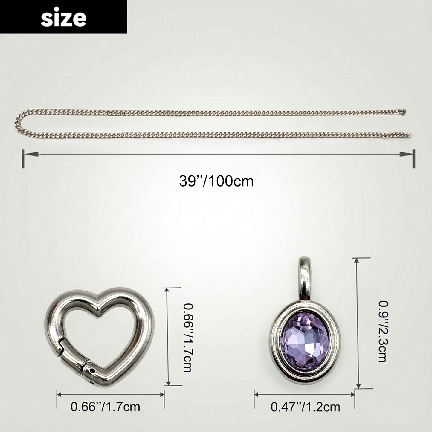 EVERGLIMP — Crystal Steel 18K Gold-Plated Necklace