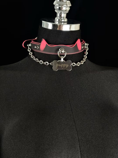 EVERGLIMP — Black to Red Heat-Reactive Color-Changing Bone Choker