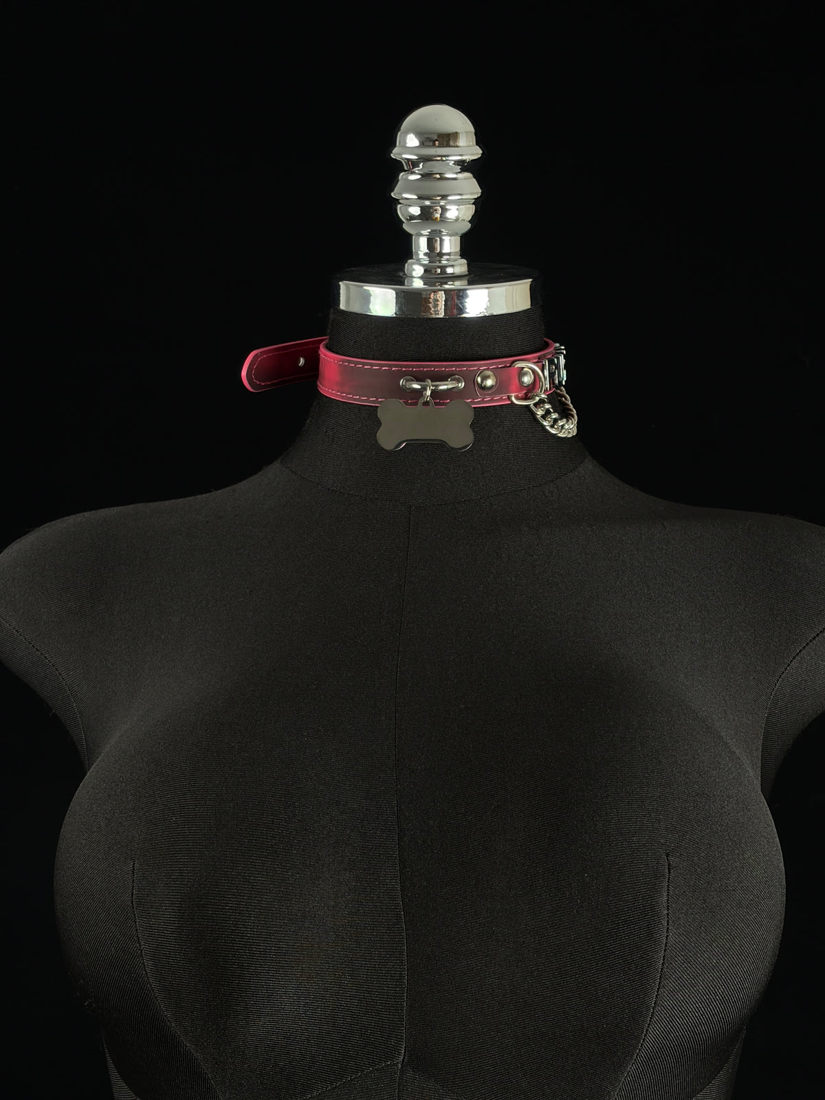 EVERGLIMP — Puppy Pendant Color-Changing Leather Choker Set - "PUPPY" -Black to Red