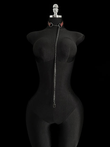 EVERGLIMP-Triple-Layer Choker-Black to Red