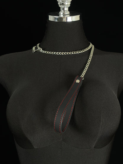 EVERGLIMP — Non-Color-Changing Black Leather Chain Accessory