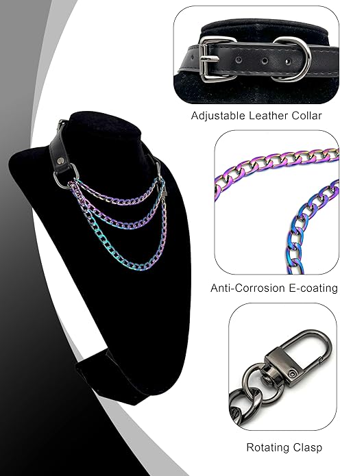 EVERGLIMP — Triple-Layer Choker-Rainbow