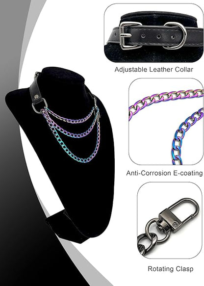EVERGLIMP — Triple-Layer Choker-Rainbow