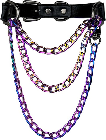 EVERGLIMP — Triple-Layer Choker-Rainbow