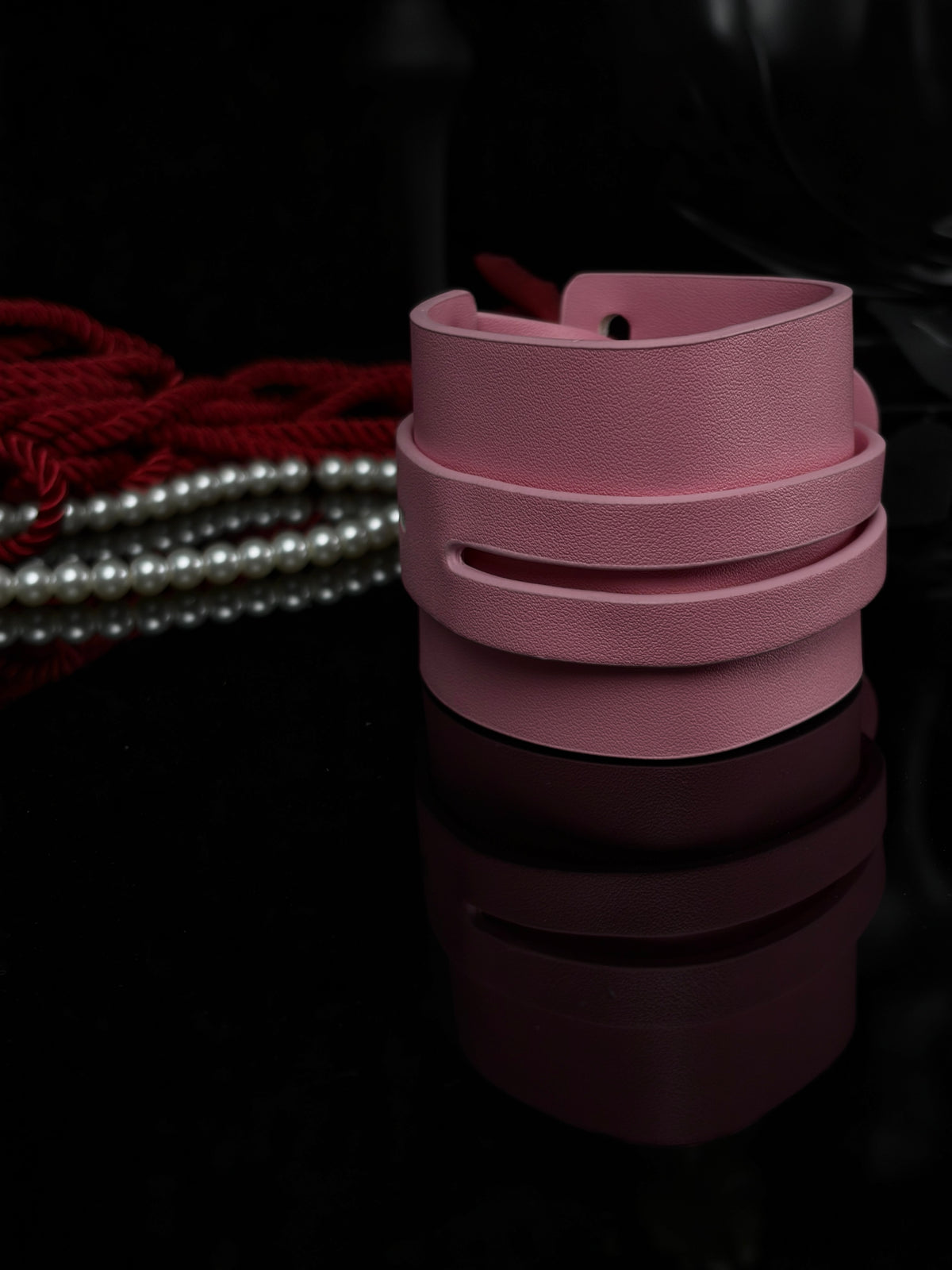 EVERGLIMP — Lock Leather Bracelet – Pink