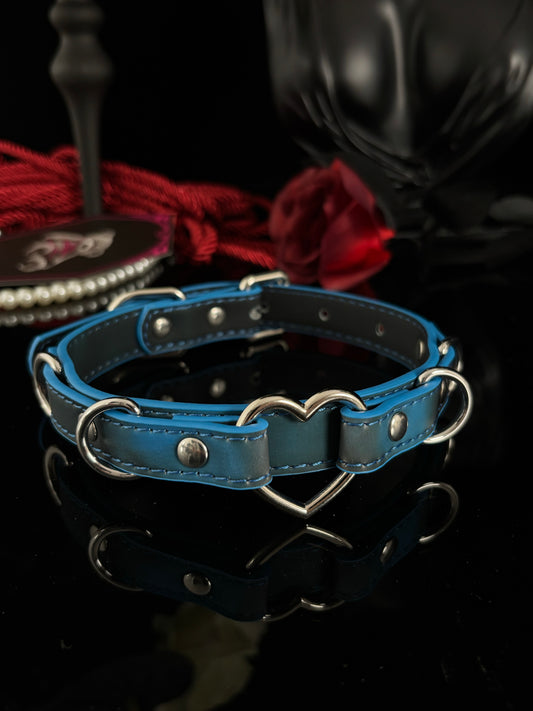 EVERGLIMP — Heart Thermochromic Choker Black to Blue