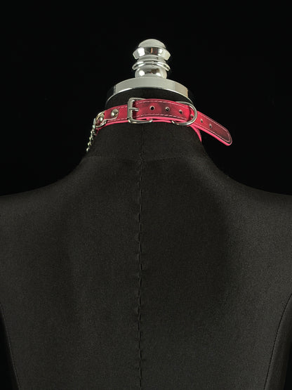 EVERGLIMP — Puppy Pendant Color-Changing Leather Choker Set - "PUPPY" -Black to Red