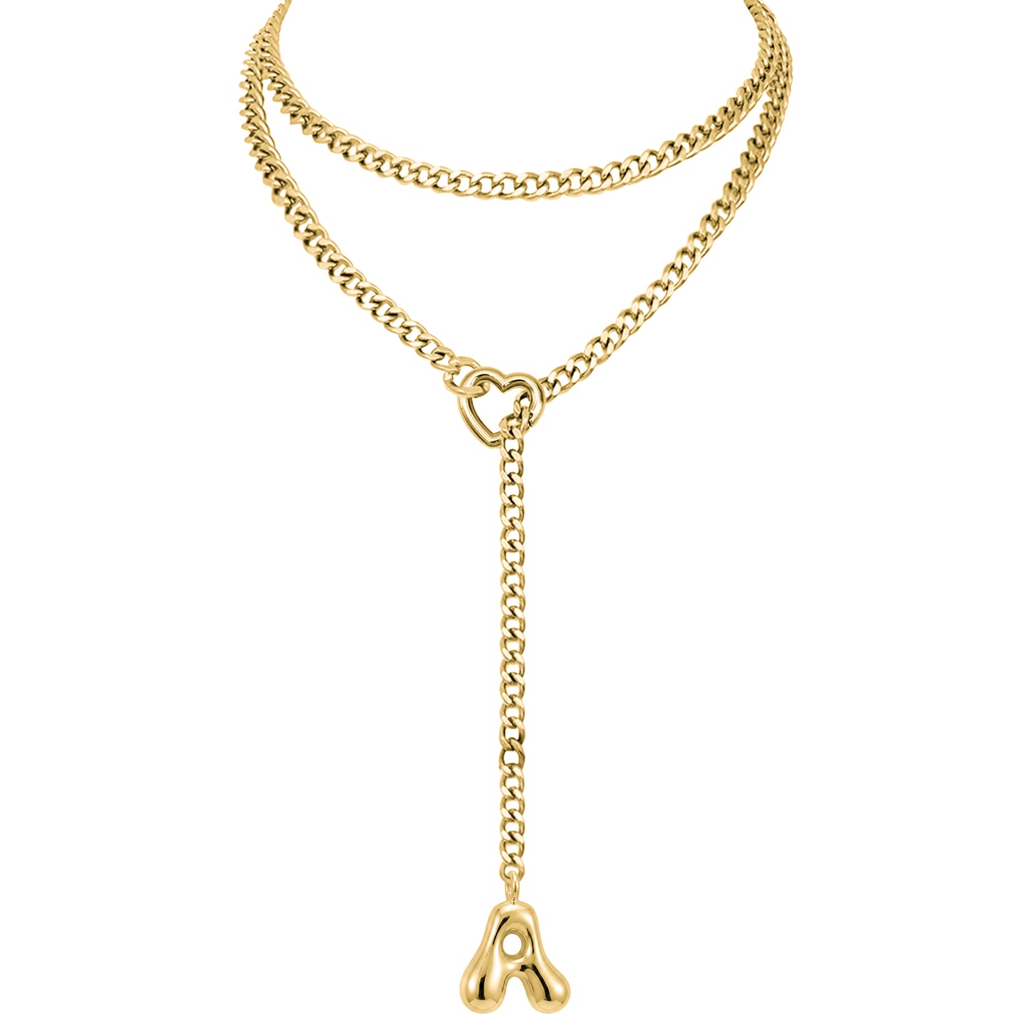 EVERGLIMP — 18K gold Plated Initial Necklace