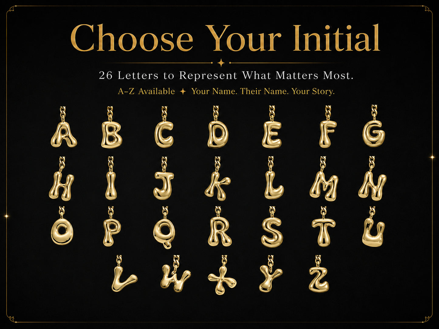 EVERGLIMP — 18K gold Plated Initial Necklace