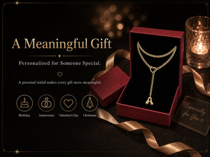 EVERGLIMP — 18K gold Plated Initial Necklace