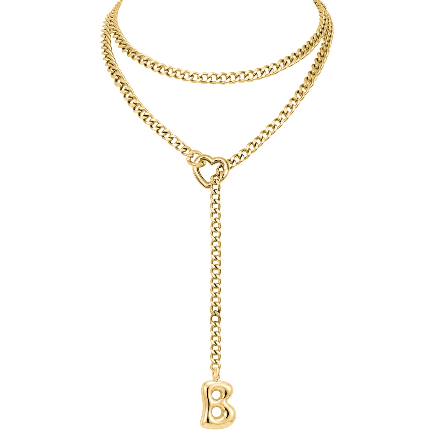 EVERGLIMP — 18K gold Plated Initial Necklace