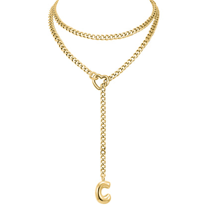 EVERGLIMP — 18K gold Plated Initial Necklace