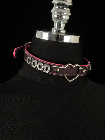 EVERGLIMP — Good Girl Silver-Tone Heat-Reactive Choker Set – Black to Red