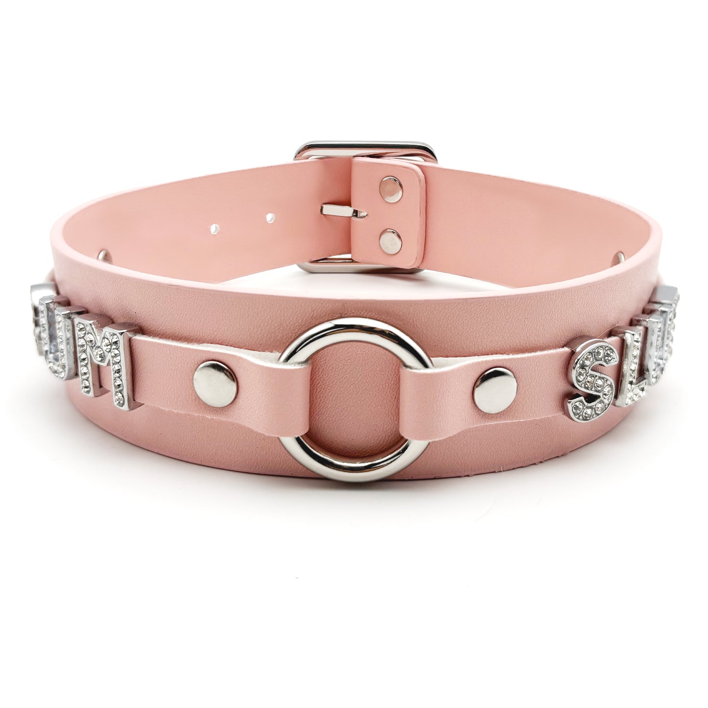 Handmade Black & Pink O-Ring Choker