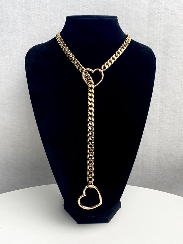 EverGlimp Heart Slip Chain Necklace For Women/Man(Sliver,Gold,Black)