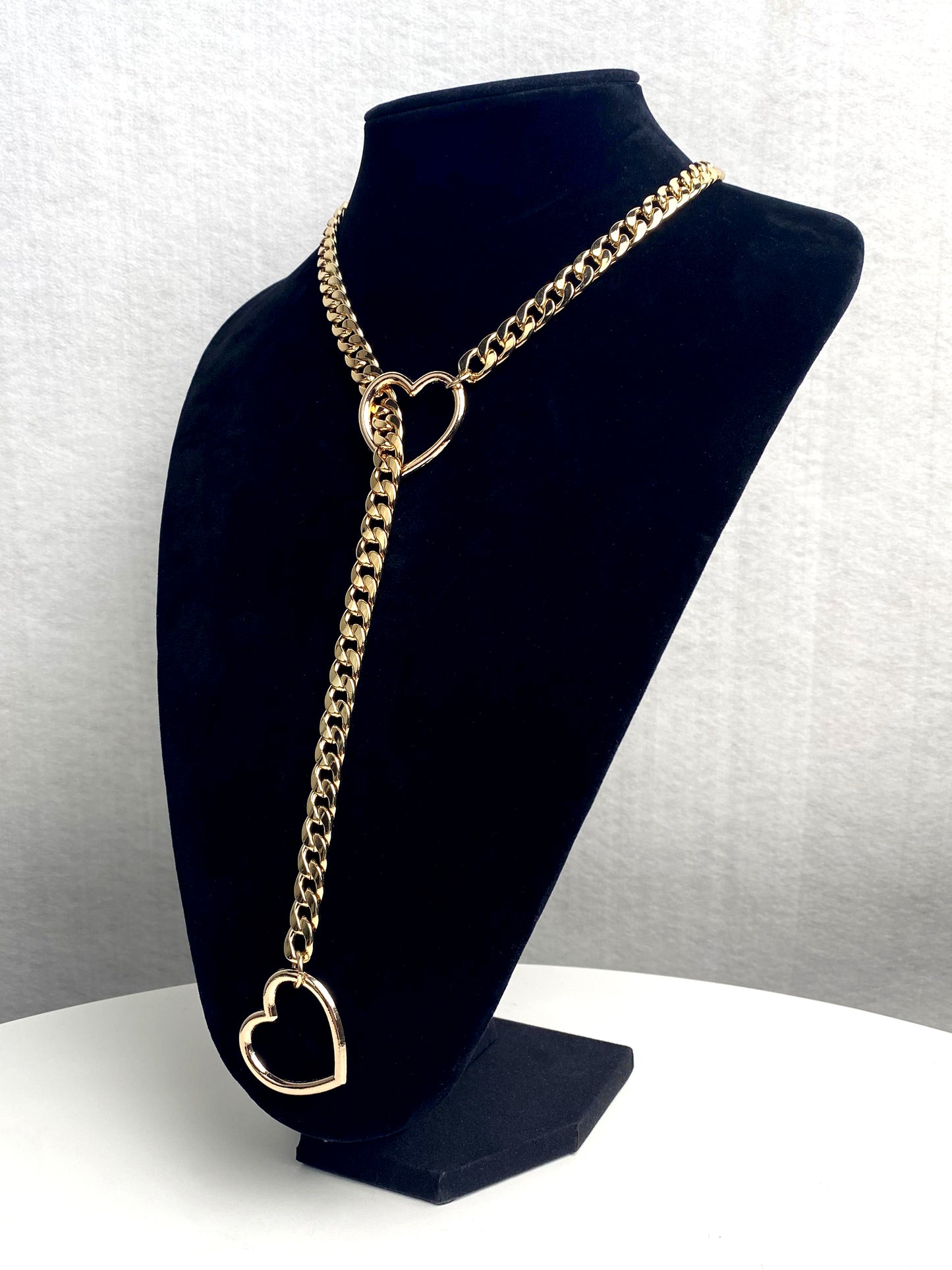 EverGlimp Heart Slip Chain Necklace For Women/Man(Sliver,Gold,Black)