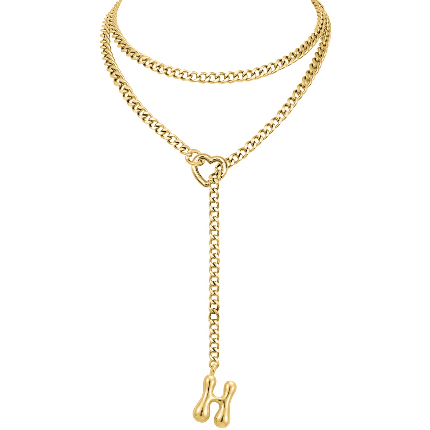 EVERGLIMP — 18K gold Plated Initial Necklace