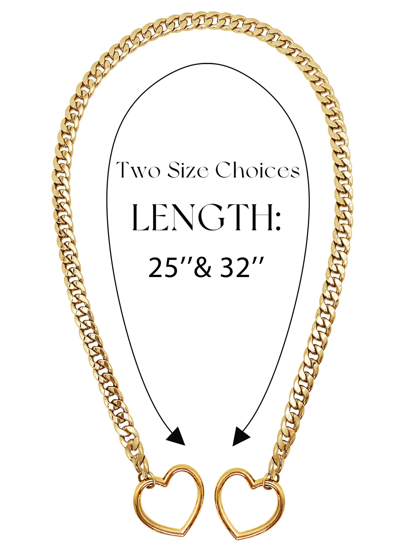 EverGlimp Heart Slip Chain Necklace For Women/Man(Sliver,Gold,Black)