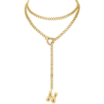 EVERGLIMP — 18K gold Plated Initial Necklace
