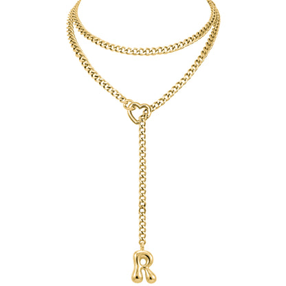 EVERGLIMP — 18K gold Plated Initial Necklace