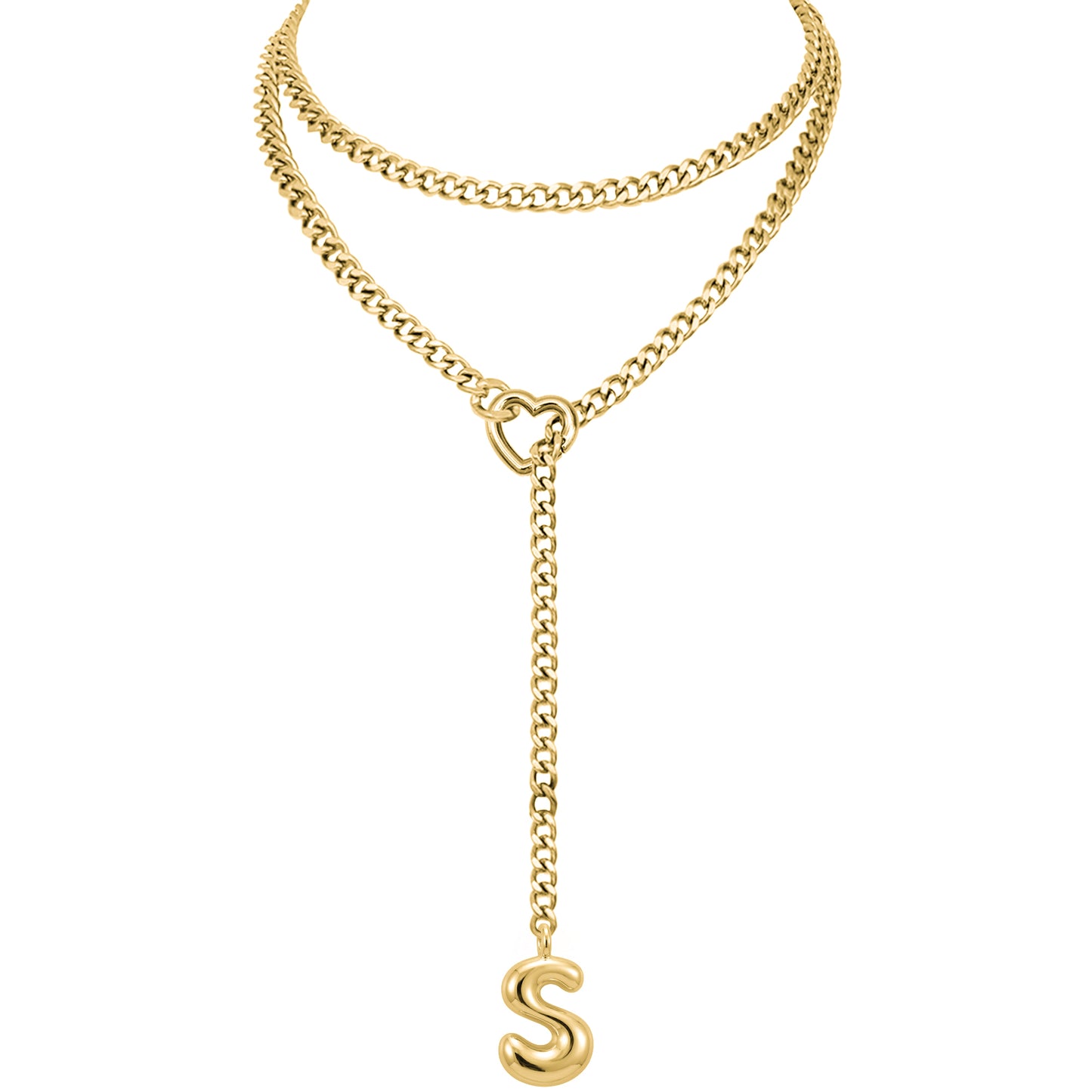 EVERGLIMP — 18K gold Plated Initial Necklace