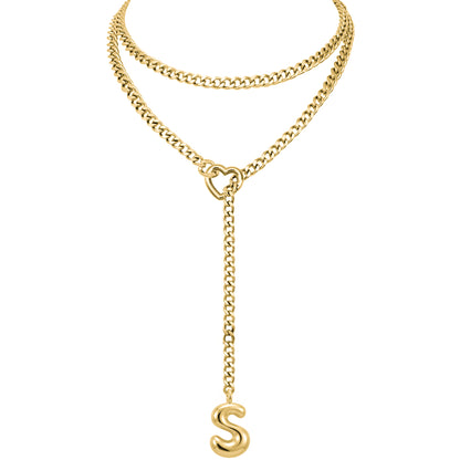 EVERGLIMP — 18K gold Plated Initial Necklace
