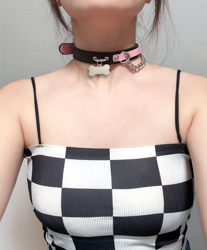 Bone-shaped Pendant Cute Choker