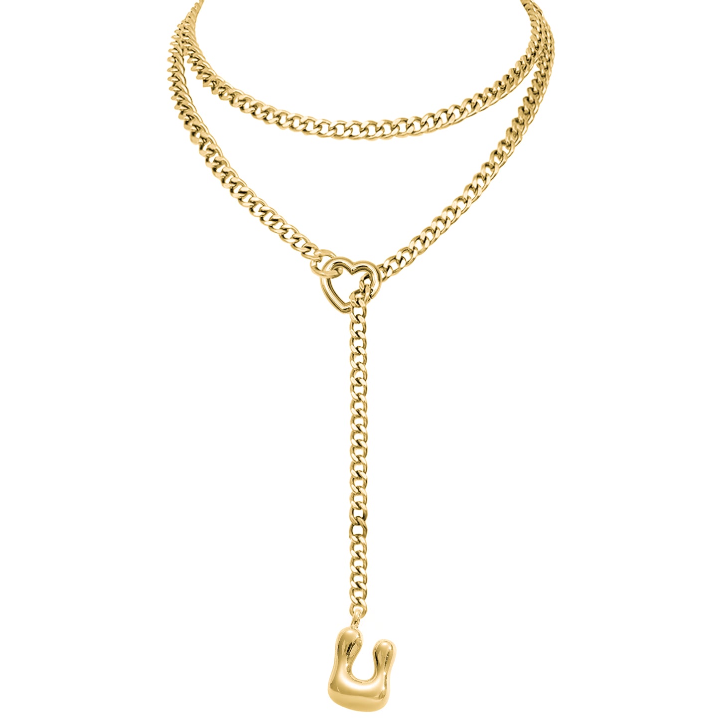 EVERGLIMP — 18K gold Plated Initial Necklace