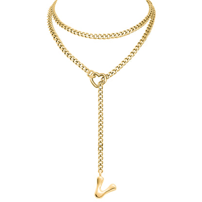 EVERGLIMP — 18K gold Plated Initial Necklace