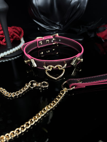 EVERGLIMP — “Heart” — Three Strips of Leather Turn from Black to Red