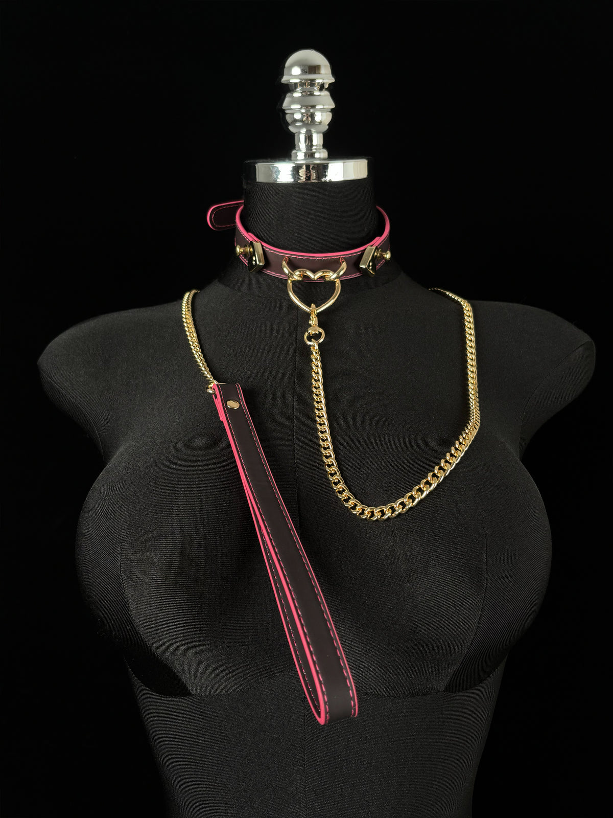 EVERGLIMP — “Heart” — Three Strips of Leather Turn from Black to Red