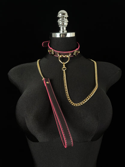 EVERGLIMP — “Heart” — Three Strips of Leather Turn from Black to Red