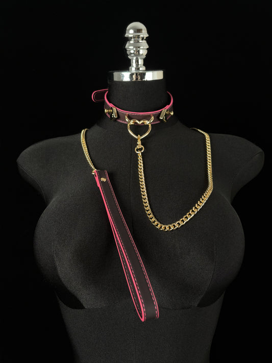 EVERGLIMP — “Heart” — Three Strips of Leather Turn from Black to Red