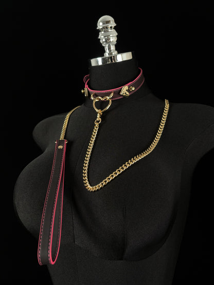 EVERGLIMP — “Heart” — Three Strips of Leather Turn from Black to Red