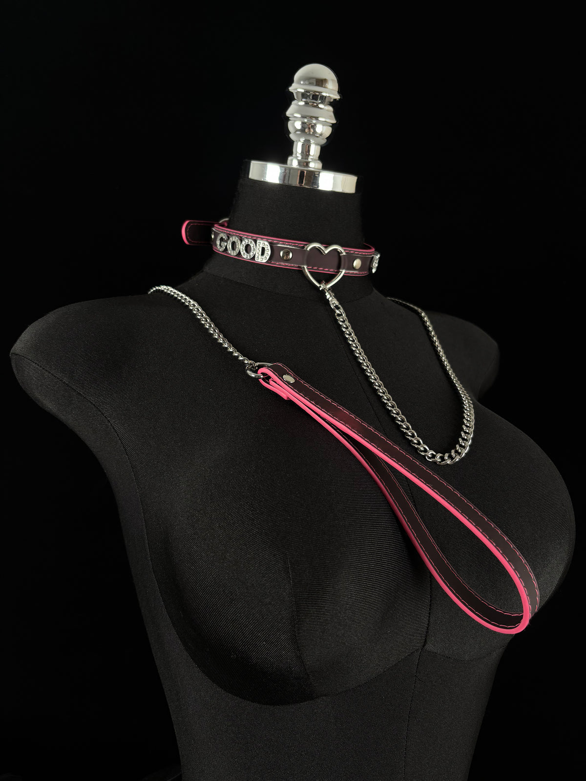 EVERGLIMP — Good Girl Silver-Tone Heat-Reactive Choker Set – Black to Red