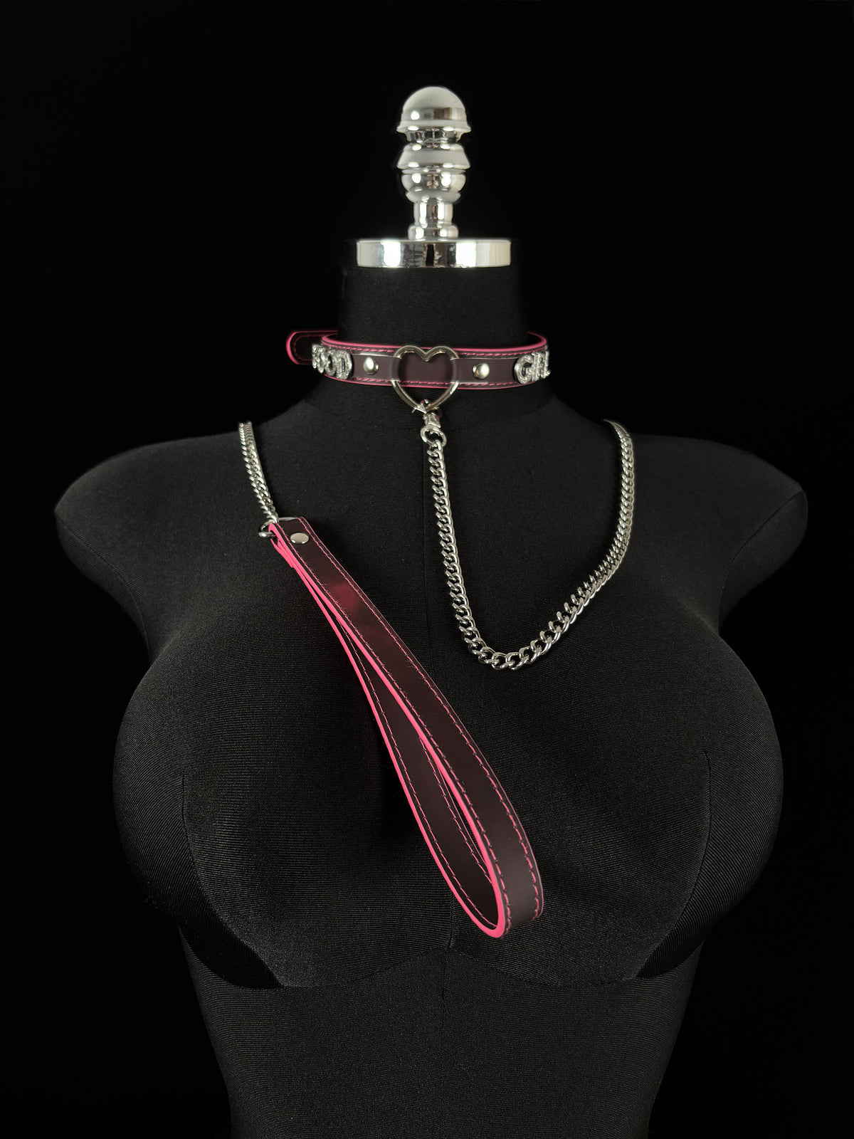 EVERGLIMP — Good Girl Silver-Tone Heat-Reactive Choker Set – Black to Red