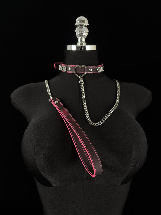 EVERGLIMP — Good Girl Silver-Tone Heat-Reactive Choker Set – Black to Red
