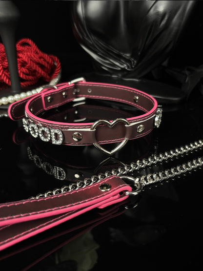 EVERGLIMP — Good Girl Silver-Tone Heat-Reactive Choker Set – Black to Red