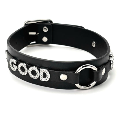 Classic Black & Pink O-Ring Pu Gothic Jewelry  Choker Necklace For Women