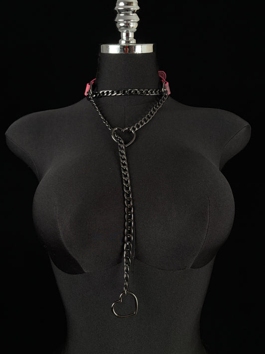EVERGLIMP — Thermochromic Black to Red Heart Pendant Necklace